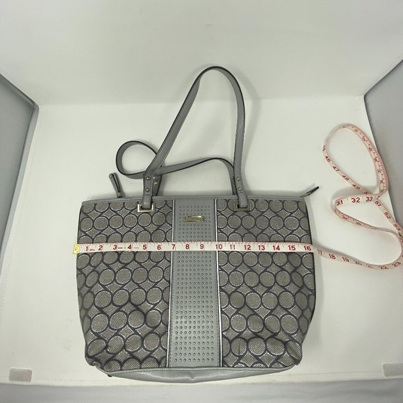 Nine West Tote Bag Silver and Gray - Picture 10 of 16